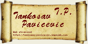 Tankosav Pavičević vizit kartica